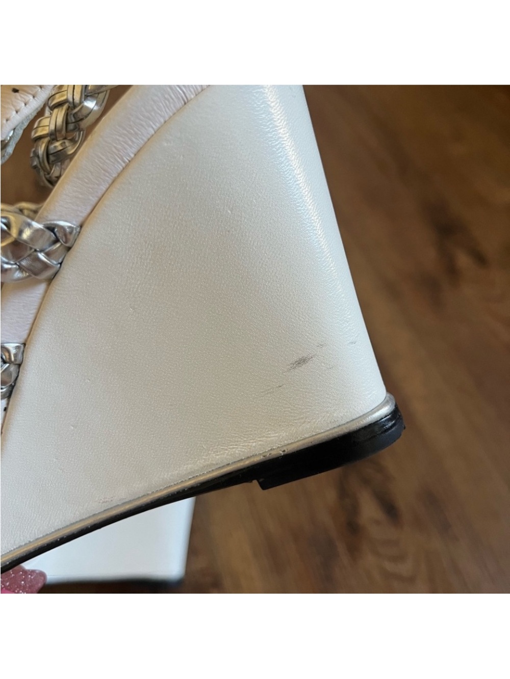 Chanel Silver Wedges - Picture 6 of 9